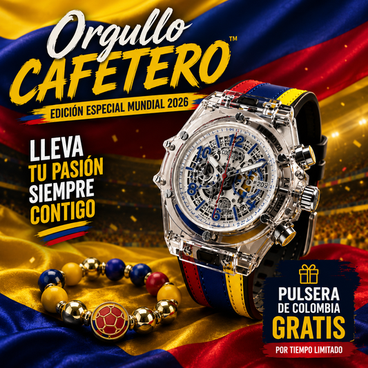 Orgullo Cafetero™ ⌚(Reloj + Pulsera de Regalo) -  Edición Especial Mundial 2026